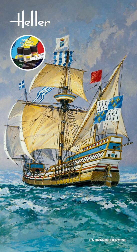 Heller 56841 1:150 La Grande Hermine Starter Kit