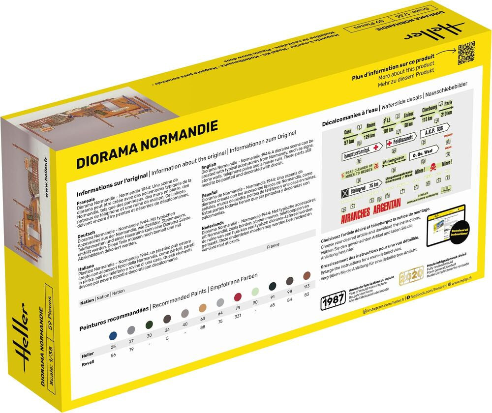 Heller 81250 1:35 Diorama Normandie Building Kit