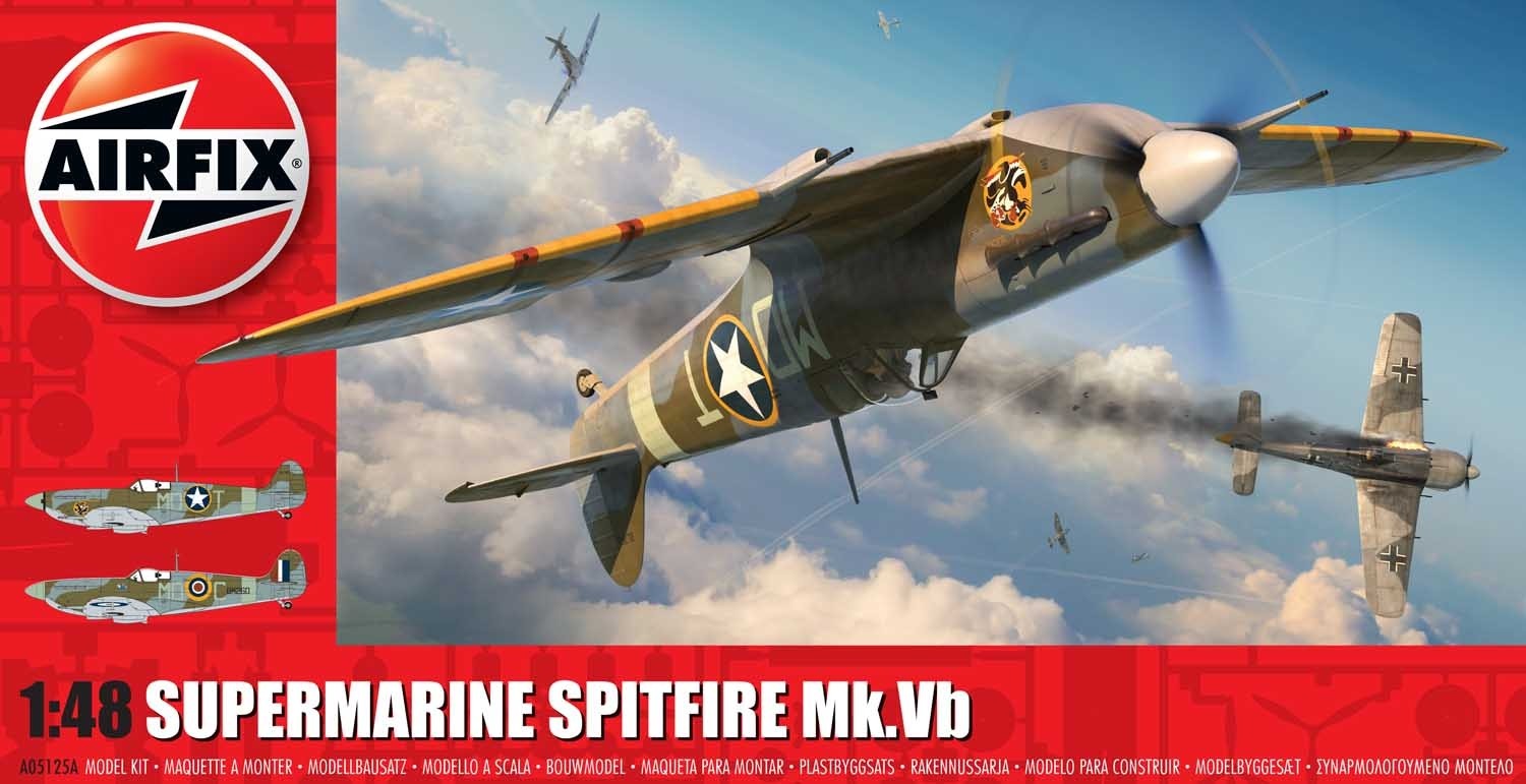 Airfix Products A05125A 1:48 Spitfire Mk. Vb Military Aircraft Plane Model Kit