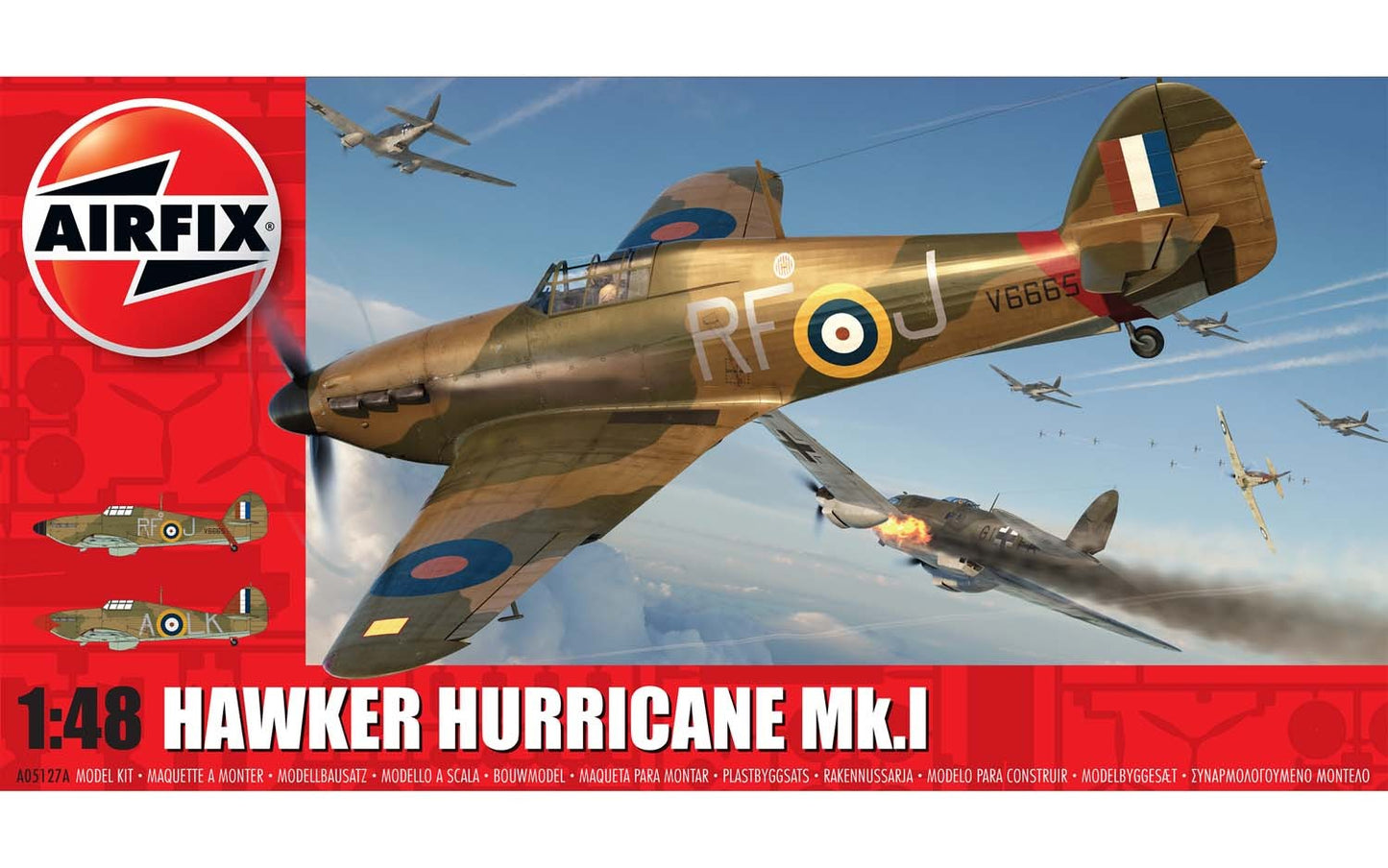 Airfix Products A05127A 1:48 Hawker Hurricane Mk.I Military Aircraft Plane Kit