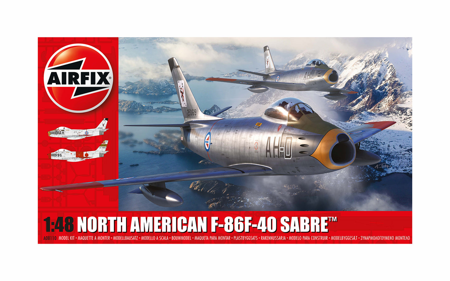 Airfix Products A08110 1:48 North American F-86F-40 Sabre Military Plane Kit
