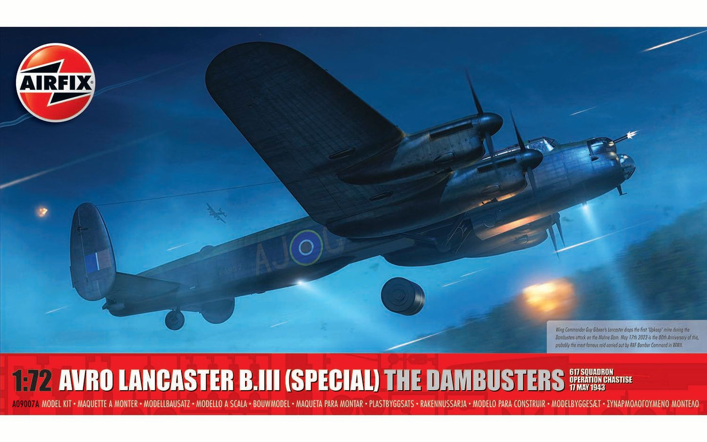 Airfix Products A09007A 1:72 Avro Lancaster B.III Special Aircraft Model Kit