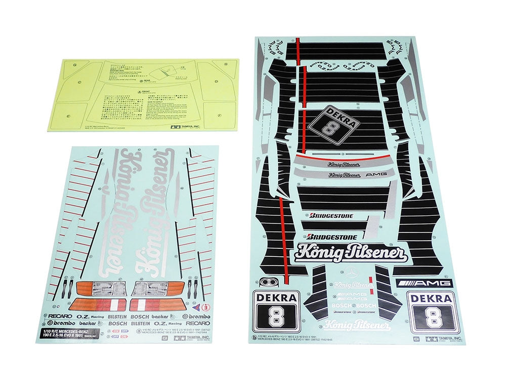 Tamiya 58752 1:10 RC Mercedes-Benz 190 E 2.5-16 EVO II with TT-02 Chassis