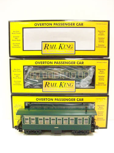 MTH 30-6405 O Wild Wild West Wanderer Overton Passenger Coach Car Set (Set of 3) LN/Box