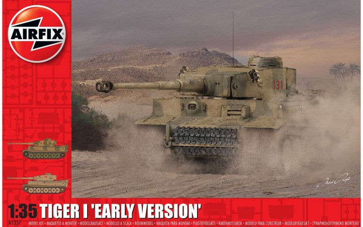 Airfix Products A1357 1:35 Tiger I Early Version Military Tank Model Kit