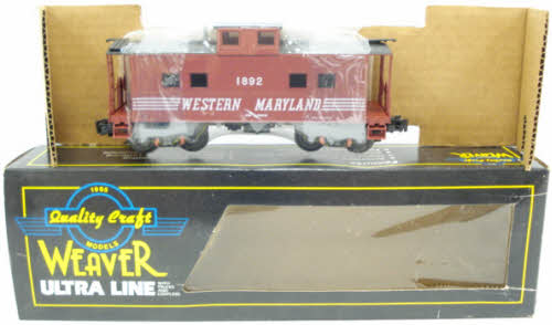 Weaver U2909 O Gauge Western Maryland Caboose Car #1892 (3-Rail) LN/Box