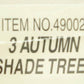 Bachmann 49002 O Scale Plasticville Autumn Shade Trees Kit (Box of 3)