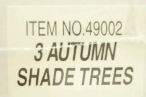 Bachmann 49002 O Scale Plasticville Autumn Shade Trees Kit (Box of 3)