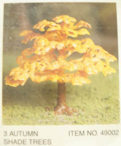 Bachmann 49002 O Scale Plasticville Autumn Shade Trees Kit (Box of 3)