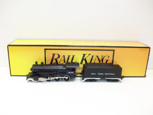 MTH 30-1158-1 O Gauge New York Central 4-6-0 Steam Locomotive w/PS1 #1244 LN/Box