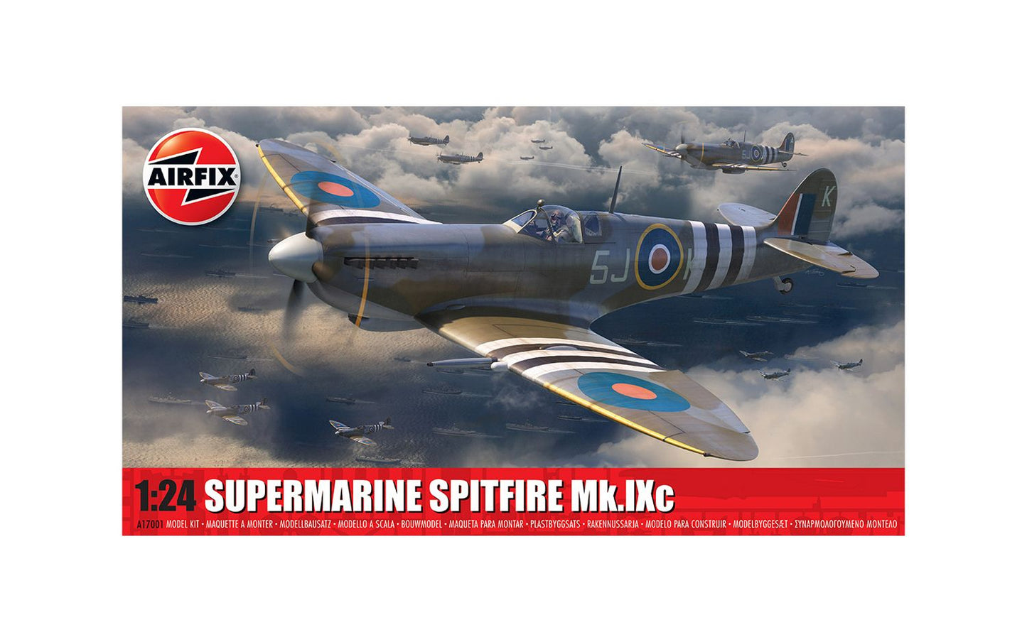 Airfix Products A17001 1:24 Supermarine Spitfire Mk.Ixc Military Plane Kit