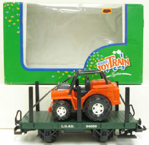 LGB 94669 Flatcar w/ Off-Road Jeep LN/Box