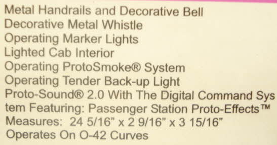 MTH 20-3085-1 Chicago & Alton 4-6-2 USRA Heavy Pacific Steam Engine w/PS2 #5299 NIB