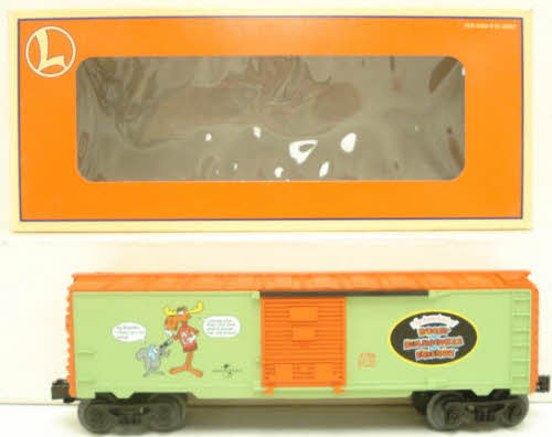 Lionel 6-26205 O Gauge Rocky & Bullwinkle Boxcar