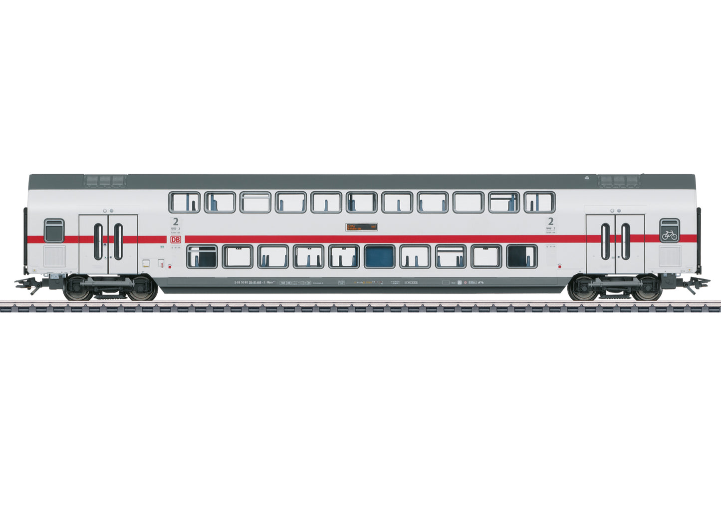 Marklin 43490 HO DB AG IC2 Type DBpza 682.2 2nd Class Bi-Level Intermediate Car