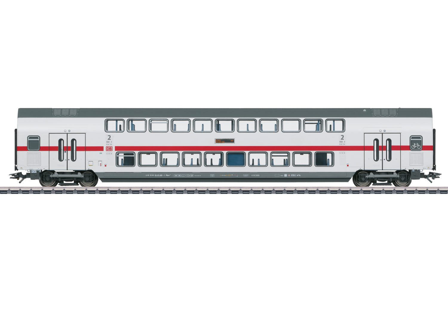 Marklin 43490 HO DB AG IC2 Type DBpza 682.2 2nd Class Bi-Level Intermediate Car