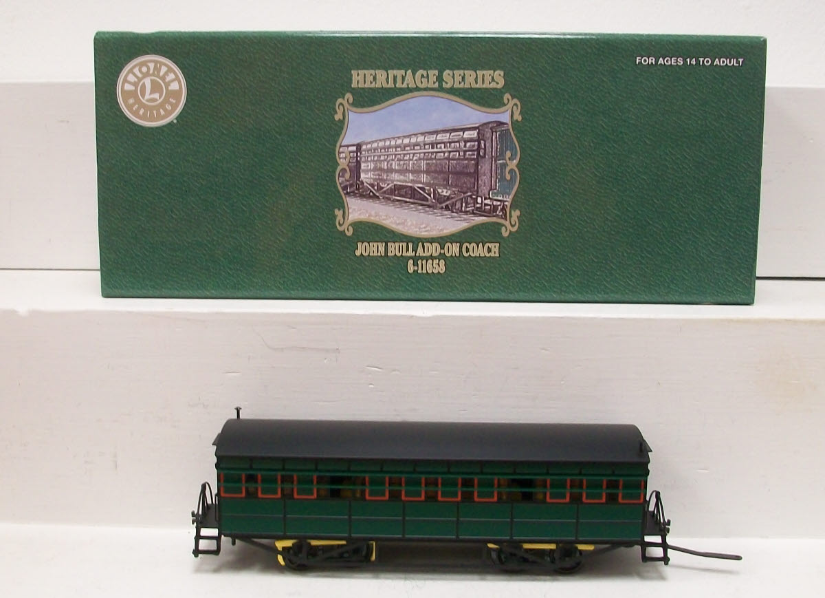 Lionel 6-11658 O Gauge BRASS John Bull Add-On Coach LN/Box