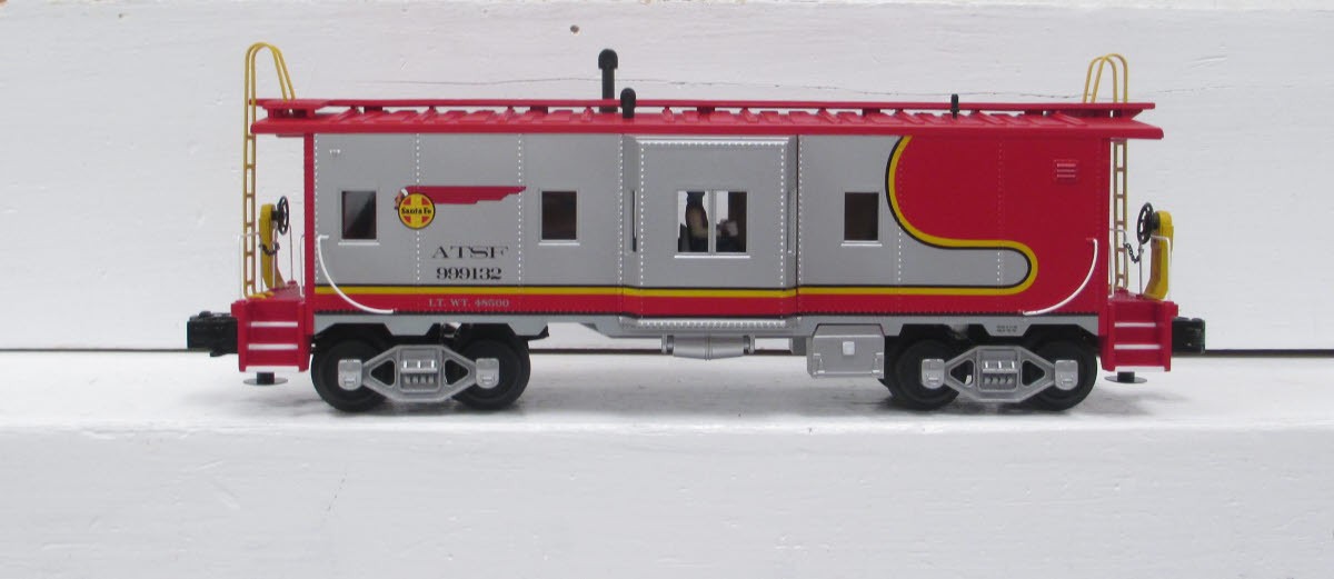 MTH 20-91197 AT&SF Bay Window Lighted Caboose #999132 LN/Box