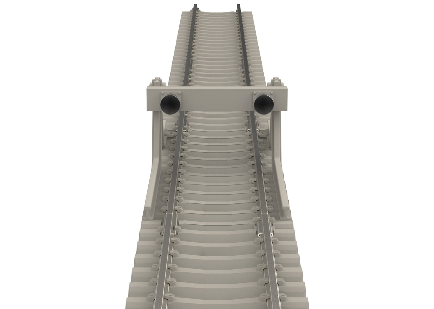 Trix 14591 Minitrix 1-15/16" Track Bumper with Concrete Ties