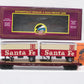 MTH 20-98818 O Santa Fe Flat Car w/2 Pup Trailers