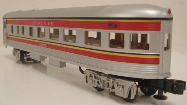 MTH 30-6120 O Santa Fe Streamlined Passenger Set (Set of 4) EX/Box