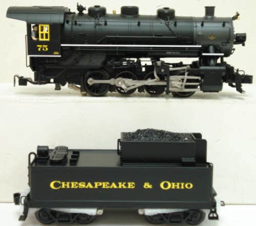 Lionel 6-28081 O Chesapeake & Ohio 0-8-0 Steam Locomotive & Tender #75 w/TMCC LN/Box