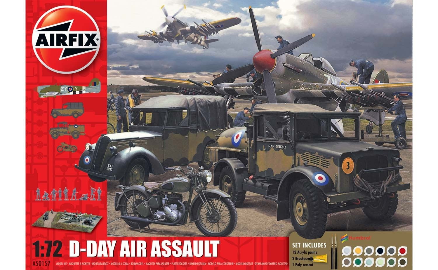 Airfix Products A50157A 1:72 D-Day 75th Air Assault Set Kit