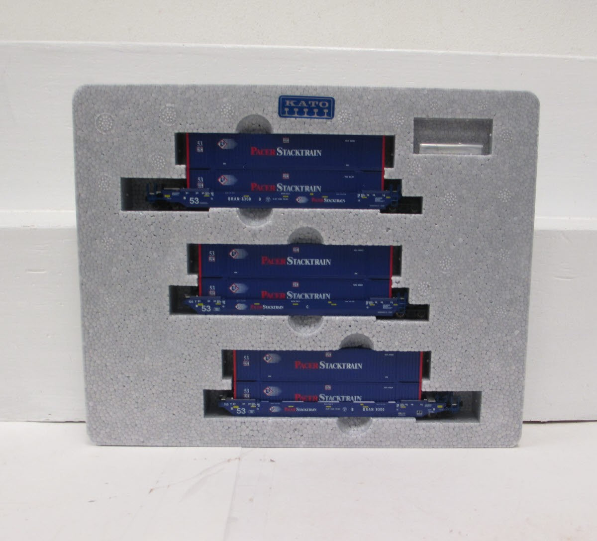 Kato 106-6117 N Scale Pacer MAXI-IV Double Stack Car (Set of 3)