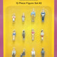 MTH 30-11029 O Scale Women Men Children Standing & Seated Set #2(Set of 12)