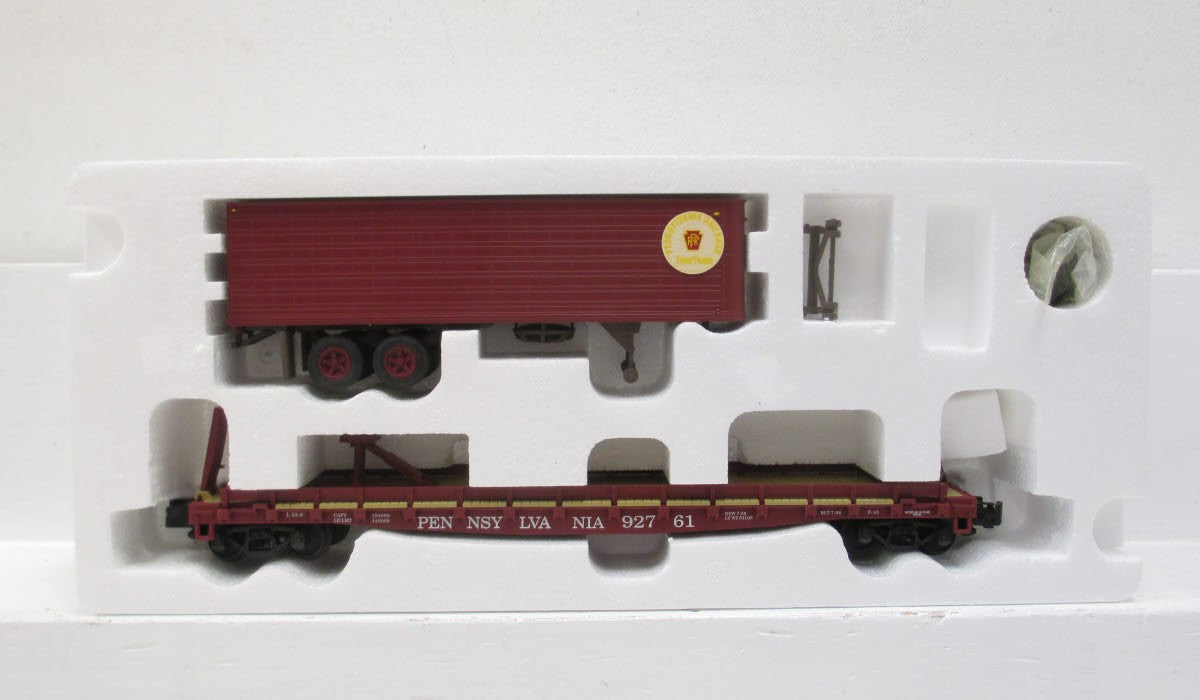 S-Helper 00181 Pennsylvania TOFC Flatcar #92761 w/Pennsylvania Trailer EX/Box