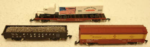 Marklin 82512 Z Milwaukee Road Freight Car (Set of 3) NIB