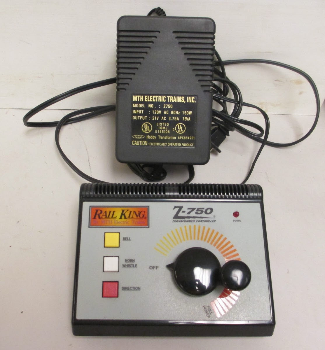 MTH Z-750  O Gauge Transformer & Controller EX/Box