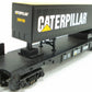 MTH 30-7697 O Gauge Caterpillar Flatcar w/ Caterpillar Trailer #752000 NIB