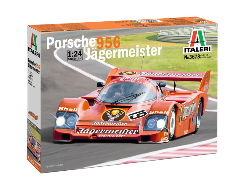 Italeri 3678 1:24 Porsche 956 Jagermeister Car Plastic Model Kit