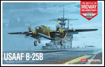 Academy 12336 1:48 USAAF B-25B Battle of Midway Military Aircraft Plane Kit