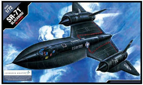Academy 12448 1:72 SR-71 Blackbird Military Aircraft Plane Model Kit