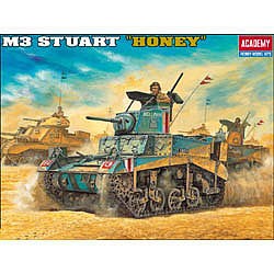 Academy 13270 1:35 British M3 Stuart Honey Military Tank Model Kit