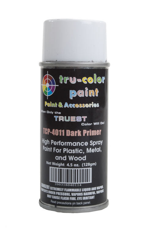 Tru-Color 4011 Gloss Dark Primer 4.5 oz. Spray Paint Can