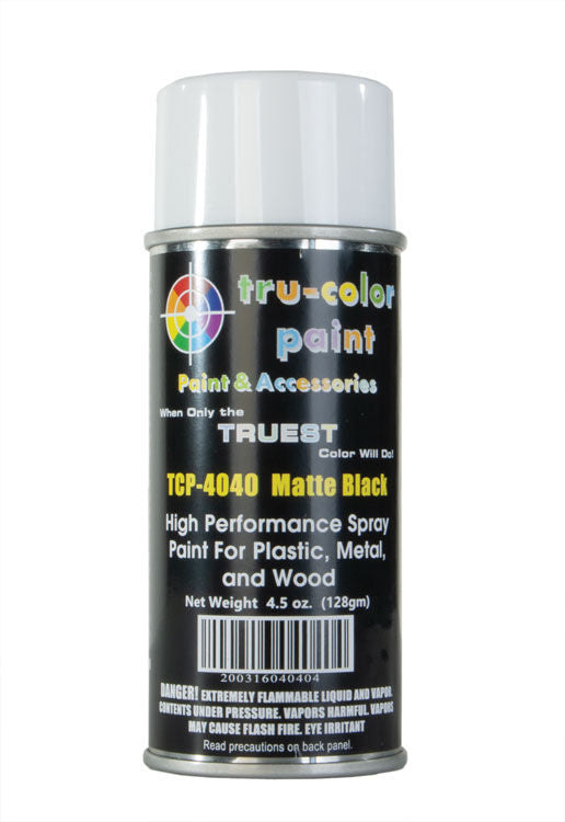 Tru-Color 4040 Matte Black 4.5 oz. Spray Paint Can