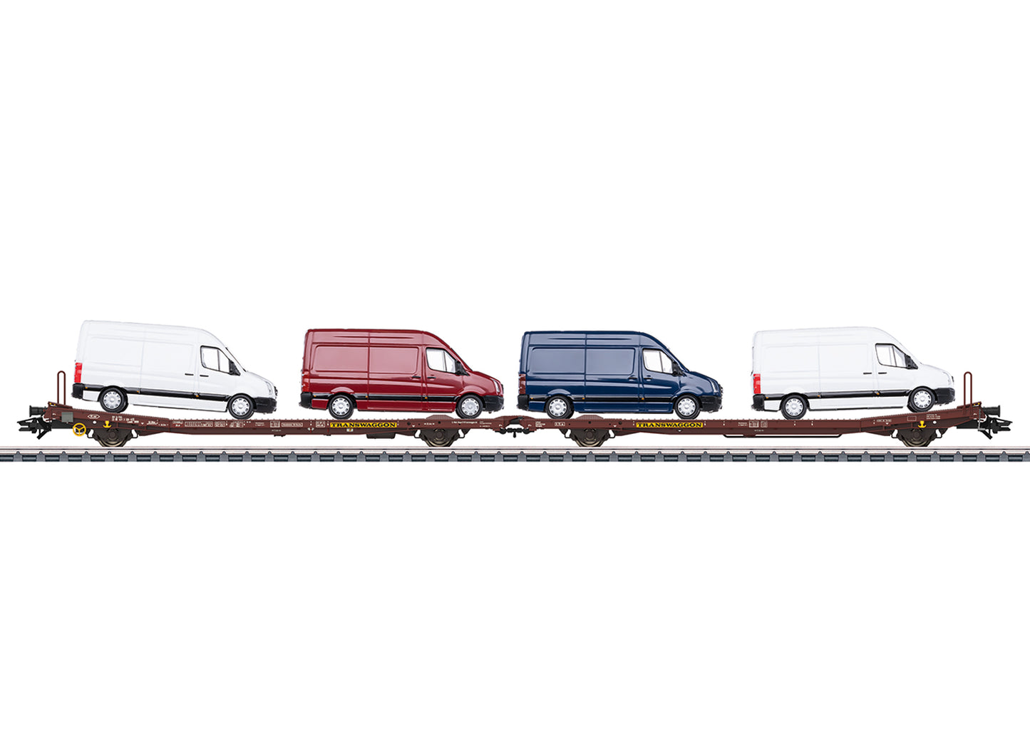 Marklin 47430 HO Transwaggon, Inc. Type Laads 800B Pair of Flat Cars