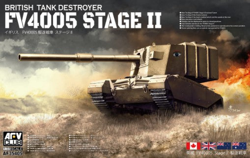 AFV Club AF35405 1:35 FV4005 Stage II British Destroyer Military Tank Model Kit