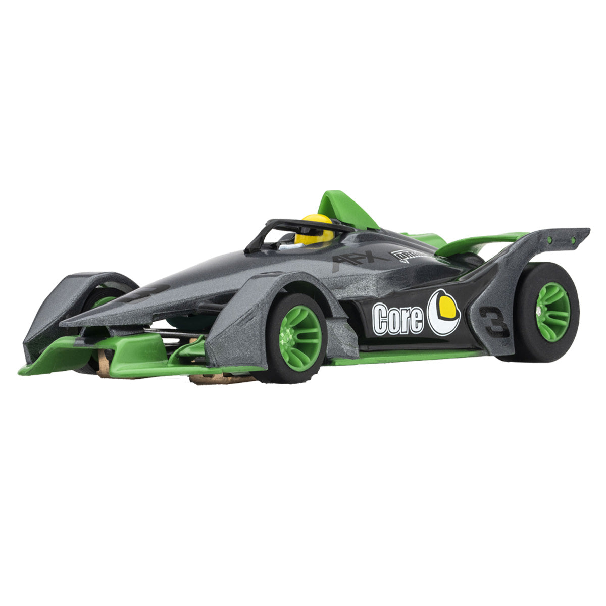 AFX 22064 HO Mega G+ Formula N #3 Silver/Green Slot Car