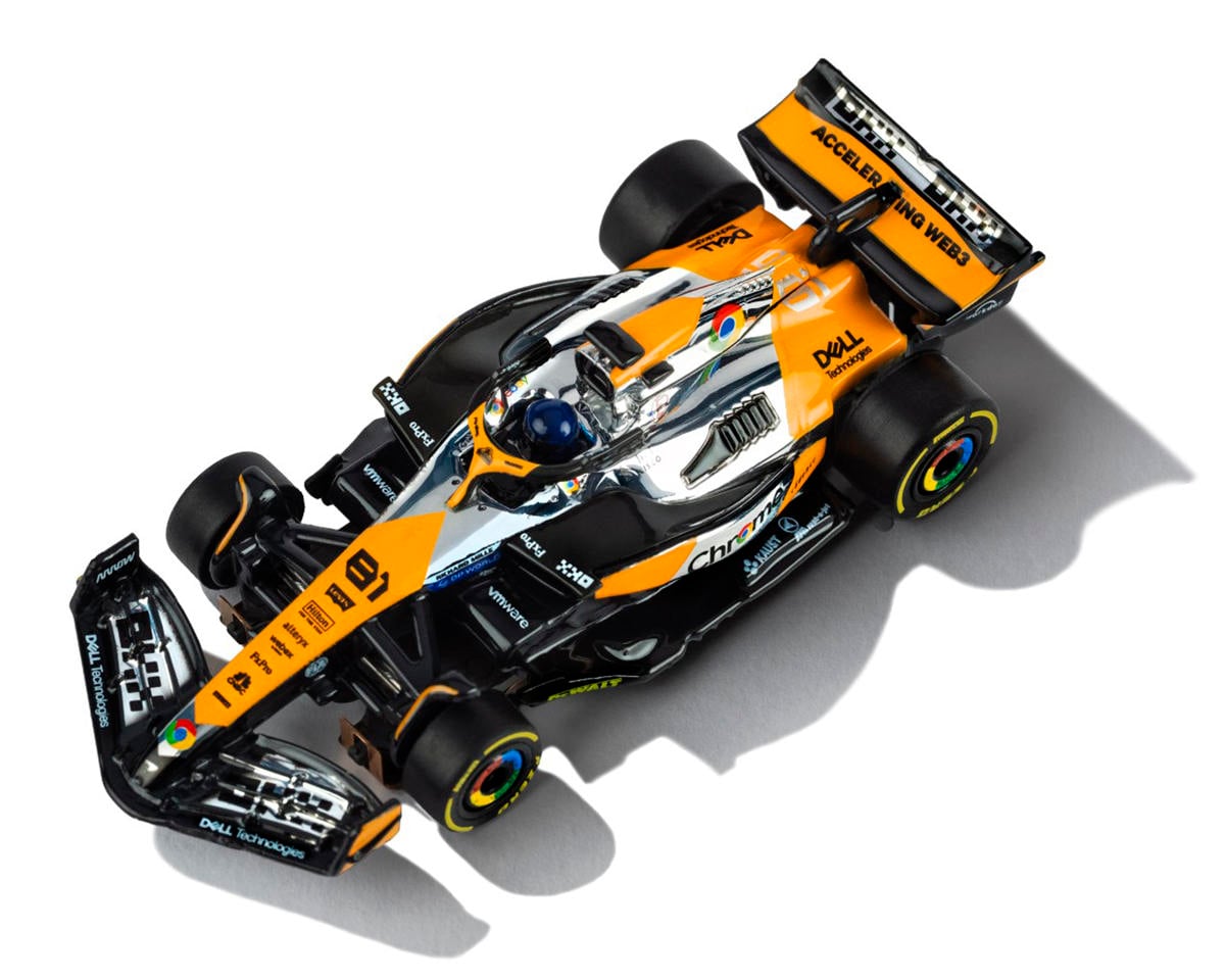 AFX 22158 HO Mega G+ LWB McLaren MCL38 F1 #81 Austin Grand Prix 2024 Slot Car