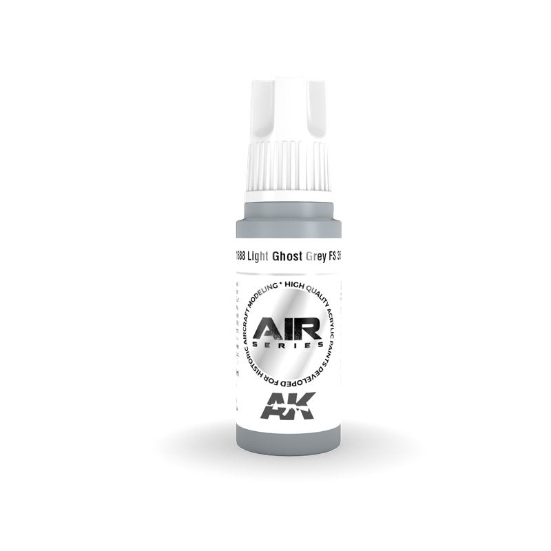 AK Interactive AK11888 Light Ghost Grey 3G Acrylic Paint - 17 ml. Bottle