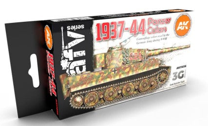 AK Interactive 11656 AFV Series: German War 1937-44 (Set of 6)