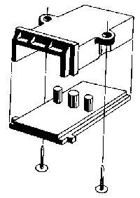 Alexander Scale 6004 HO Pin Mounting Coupler Pocket (Pack of 2)