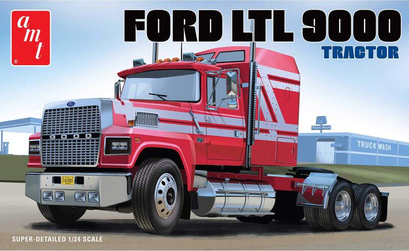 AMT 1238 1:24 Ford LTL 9000 Tractor Plastic Model Kit
