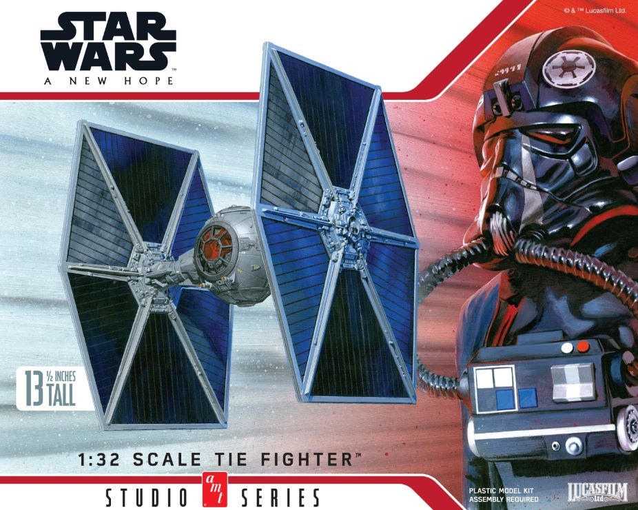 AMT 1341 1:32 Star Wars A New Hope: Tie Fighter Plastic Model Kit