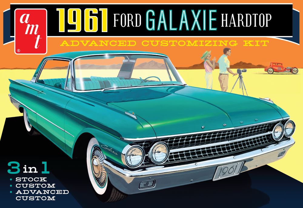 AMT 1430 1:25 1961 Ford Galaxie Hardtop Car Plastic Model Kit