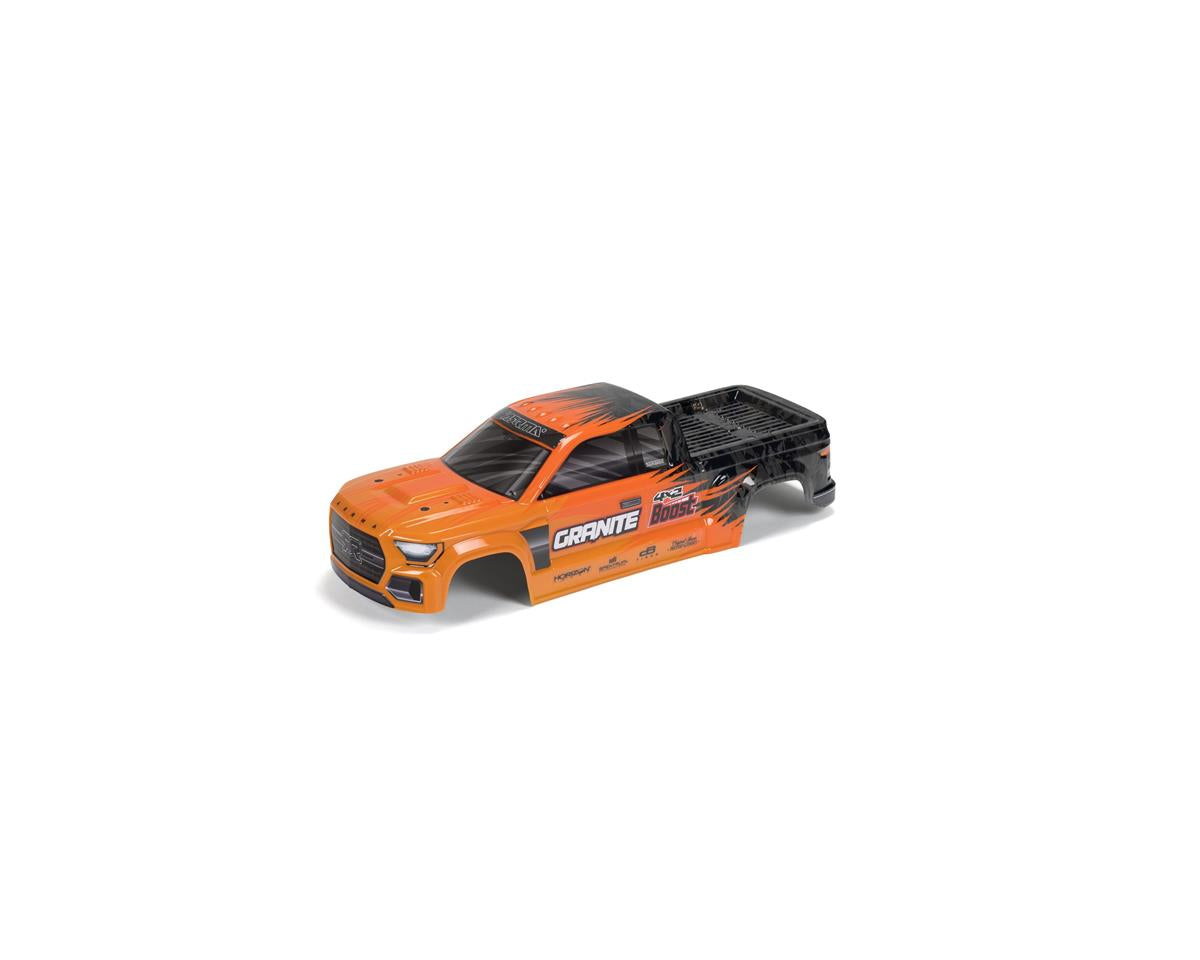 ARRMA 402343 1:10 GRANITE 4X2 Orange/Black Painted Decaled Trimmed Body